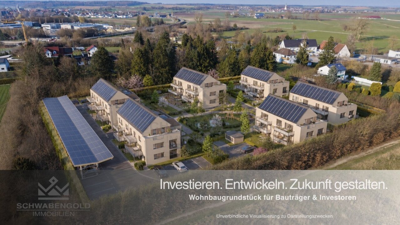 * 10.800 m² Entwicklungspotenzial – attraktives Baugrundstück für Bauträger und Investoren * (003-044) — Visualisierung 2 / Entwicklungsgrundstück Sontheim