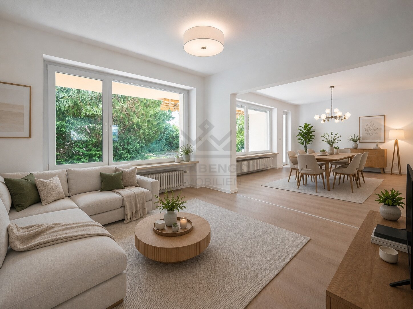 Fast wie ein eigenes Haus: 4,5 Zimmer mit Privatgarten, Garage & frisch renoviert in Günzburg